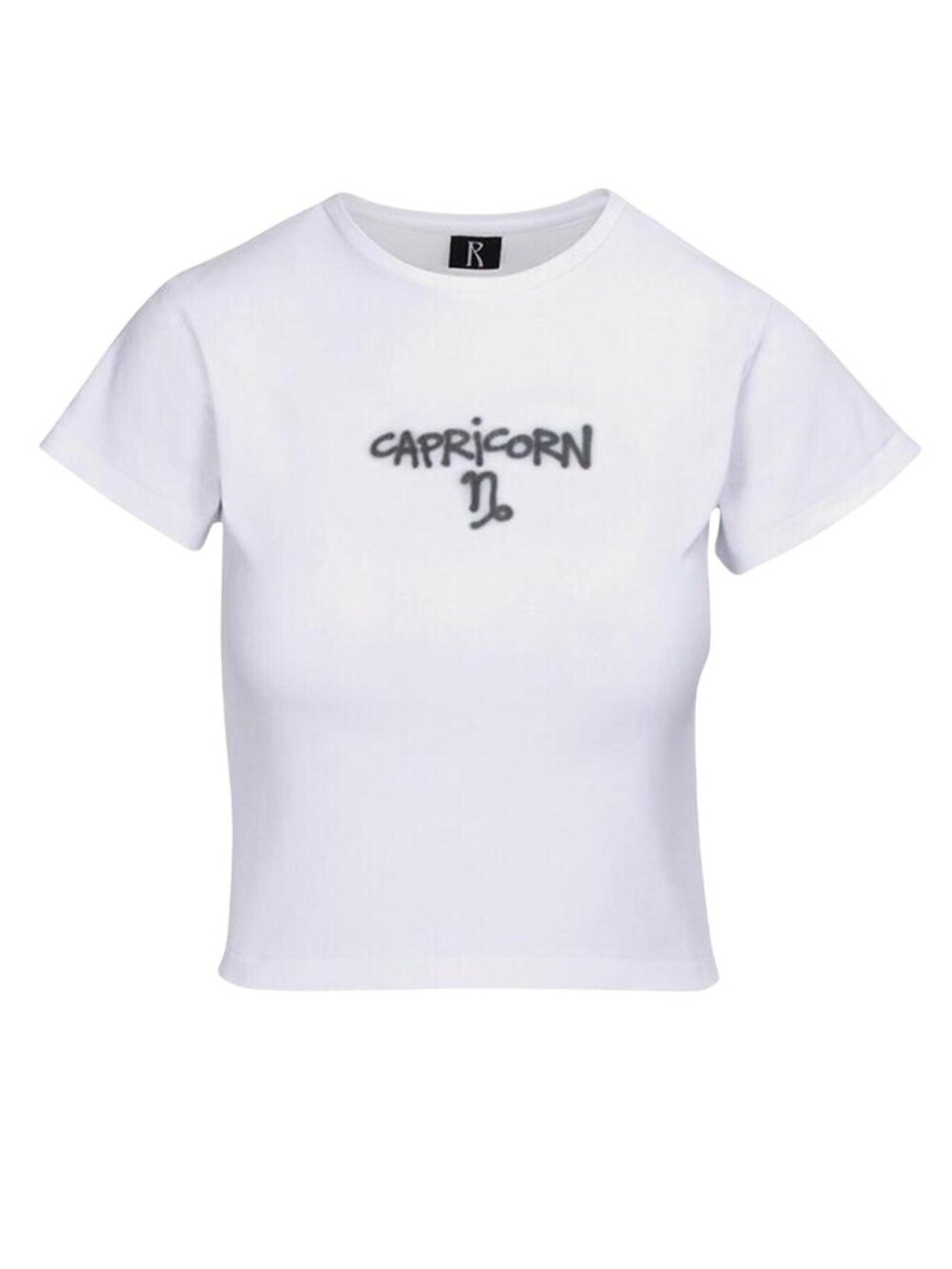 Realisation Par Capricorn Zodiac Baby Tee in White